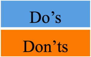 Do's and Don'ts Graphic