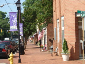 The town of Davidson, North Carolina.