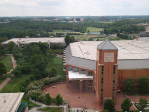 UNC Charlotte view from the library